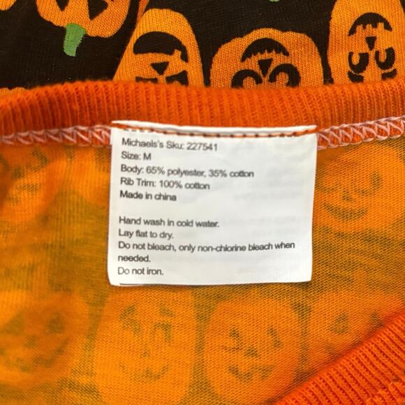 Halloween Pumpkin Dog Onesie Sweater Size M - Picture 3 of 4